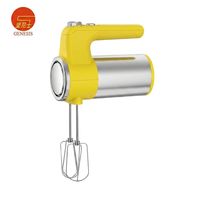 Mini-mélangeur électrique 300W 5 vitesses, design léger et portable, bouton d'éjection des fouets, crochets à pâte en acier chromé, usage domestique