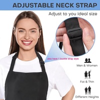 Tabliers de travail unisexes pour la cuisine et la restauration, pour hommes et femmes, avec poches, couleur noire unie, pour chef et serveur, logo personnalisé