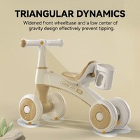 Expédition directe d'usine, jouets pour enfants, trottinette à quatre roues en plastique pour l'extérieur avec siège, 1-3 ans, charge maximale 50 kg