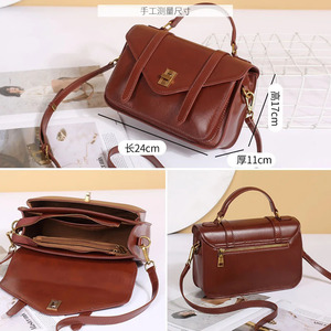 Mercancía General 2026, Nuevo Bolso Bandolera de Cuero Vacuno Puro, Bolso Cuadrado Pequeño de Mano, Bolso Casual Versátil de Alta Gama en Cuero Genuino - Product Image 4