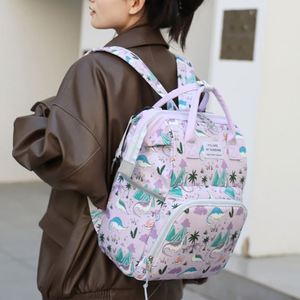 Hot <b>Sale</b> Printed Mommy Backpacks Lightweight Diaper Bag for Outdoor Travel Hospital - Product Image 5