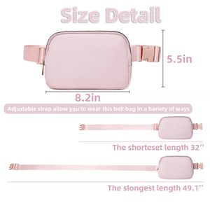 กระเป๋าคาดเอวแฟชั่นสำหรับทุกเพศ, กระเป๋าคาดลำตัวพร้อมสายรัดไนลอนกันน้ำปรับได้สำหรับการเดินทางเล่นกีฬาของขวัญ - Product Image 3