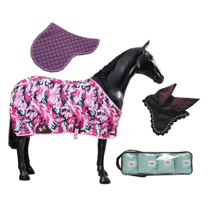 7 일 양탄자 담요 사용자 정의 로고와 말 압정 핑크 안정적인 탄성 운동 붕대 도매 샘플 - Product Image 5