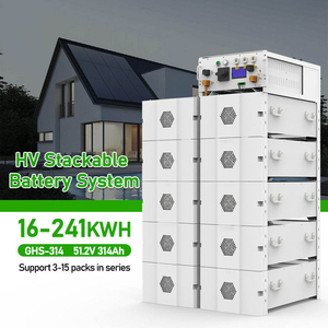 แบตเตอรี่ลิเธียมไอออน 50KWH 100KWH 200KWH สถานีพลังงานแสงอาทิตย์ 314AH แบตเตอรี่แบบเรียงซ้อนแรงดันสูง ความจุสูง 314Ah แบบเรียงซ้อน - Product Image 1