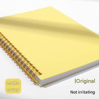 Carnet de notes A5 personnalisable pour bureau et étudiants, couverture givrée en PP, 80 feuilles, spirale, fourni par l'usine