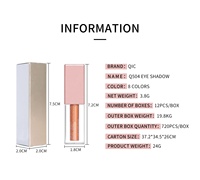Produits de beauté des yeux imperméables longue durée végétaliens personnalisés Maquillage de marque privée à haute teneur en pigments Fard à paupières à paillettes liquides multichromes