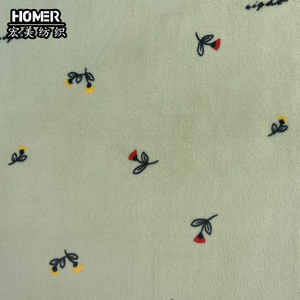 Bộ Sưu Tập Mới Sẵn Sàng Cổ Phiếu 100 Polyester Vải Double Side Flannel Lông Cừu Với Hoa Mô Hình Cho Mùa Đông Đồ Ngủ Chăn - Product Image 2