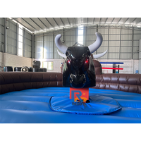 Matelas d'arène de combat de taureau mécanique gonflable Rodeo Rudolph Renne en PVC, haute performance et économique