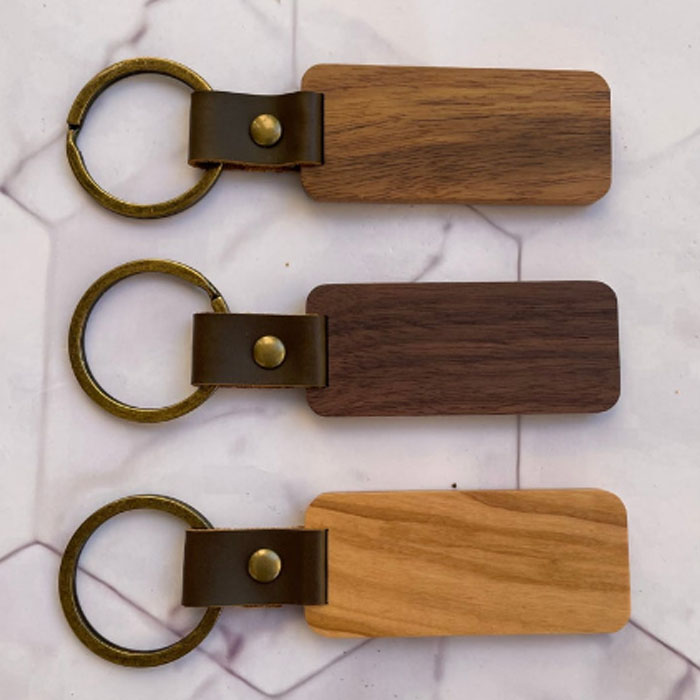 Деревянные брелоки из орехового дерева, КоА, оливкового дерева, заготовки для брелоков