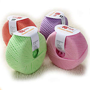 Nieuwe handweefdraad katoenen garen haakgaren 100% katoenen garen - Product Image 2