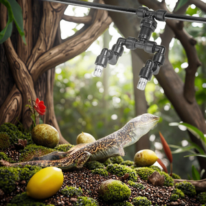 Boquillas de Nebulización de Latón de Dos Cabezas, Pulverizador Automático de Baja Presión, Sistema de Enfriamiento por Nebulización para Riego de Reptiles - Product Image 6