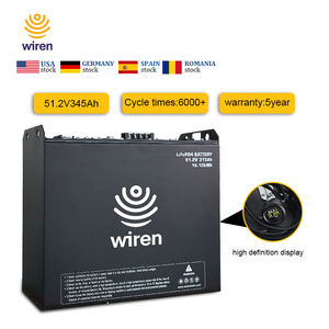 Batería LiFePO4 Wiren F51315 51.2V 315Ah |   Batería de Ciclo Profundo de 16.128KWh |   Para almacenamiento de energía solar, para vehículos recreativos y para la industria - Product Image 3