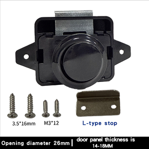 Keyless RV Báo Chí khóa cho treo tủ Bullet loại đồ nội thất ẩn ngăn kéo khóa với xử lý thư bị trả lại dễ dàng sử dụng nút truy cập - Product Image 3