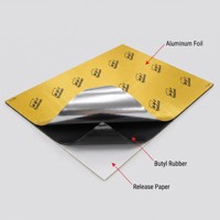 Tappetino Insonorizzante per Auto di Alta Qualità, 2mm in Gomma Butilica, Isolamento Termico per Smorzamento Vibrazioni Auto, Foglio Antivibrante per Auto