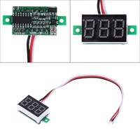 Modul Tampilan LED Mini 0,36 Inci DC0-100V Voltmeter Digital Catu Daya AC/DC untuk Mobil Sepeda Motor