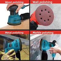 Ponceuse électrique à fil électrique personnalisable de 5 pouces, vitesse réglable, pour peinture, mastic mural, polissage du bois et travail du bois