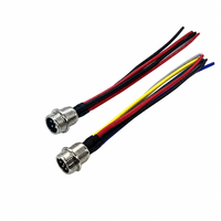 Konektor GX16 2 hingga 10 Pin Male Female dengan Kabel Pra-Kabel untuk Peralatan Kontrol Industri