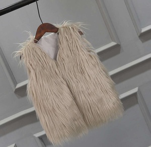 Gilets en <span class=keywords><strong>fourrure</strong></span> de renard rose pour bébés filles, style occidental, vêtements d'automne et d'hiver pour enfants - Product Image 5
