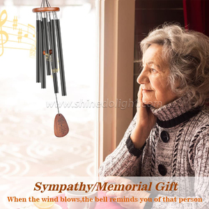 Campanas de <span class=keywords><strong>Viento</strong></span> Decorativas para Exteriores de 32 Pulgadas, Regalos de Condolencia, Campana de <span class=keywords><strong>Viento</strong></span> Conmemorativa para la Pérdida de un Ser Querido - Product Image 5