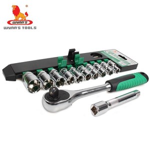 12PCS 1/2 "3/8" 1/4 "hoàn thành Đức cờ lê ổ cắm Bộ Ratchet cờ lê Bộ - Product Image 2
