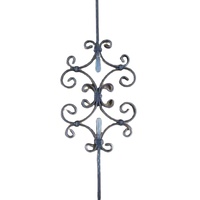 Ventes en gros de garde-corps d'escalier en fer forgé, design de grille, balustres en fer forgé