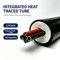 Tubo Compuesto Preaislado Autorregulable de 1/4'' con Calefacción Integrada, Resistente a la Corrosión, de PVC, para Sistemas de Muestreo de Gases de Combustión
