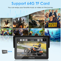 Système de montage stéréo LCD compatible Harley Carpuride avec USB et TV HD, Carplay sans fil portable, radio de moto étanche IP67
