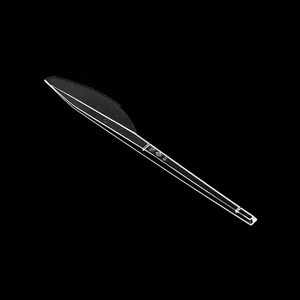 Dao kéo thiết lập dao muỗng nĩa nhựa tốt nhất bán dùng một lần dao kéo PS 2G 165mm Nguồn cung cấp bên vàng bảng Muỗng cho Đảng - Product Image 4