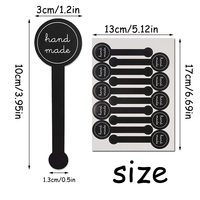 Autocollants de scellage longs faits main personnalisés 10*3 cm, étiquettes adhésives pour boulangerie, pour emballages de biscuits, pâtisseries, snacks et desserts en pots