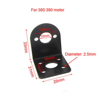 Support de montage de moteur Support de fixation de plaque droite universelle pour 380 550 545 555 755 775 RC Pièces détachées