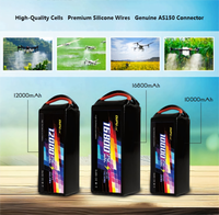 Baterai Drone FPV DUPU 6S Lipo 10000/12000mAh 100C LiHV 14.8V 22.2V 44.4V untuk 7-8 inci 400-450mm X8 10 inci FPV S800S1000