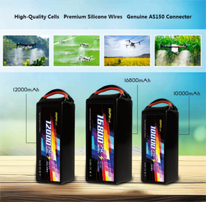 بطارية طائرة بدون طيار DUPU FPV 6S ليثيوم بوليمر 10000/12000 مللي أمبير 100C ليثيوم هاي فولت 14.8 فولت 22.2 فولت 44.4 فولت لطائرات FPV مقاس 7-8 بوصة 400-450 مم X8 10 بوصة S800S1000 - Product Image 6