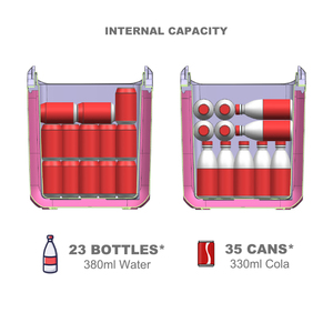 <span class=keywords><strong>Mini</strong></span> Refrigerador de 25L, Bajo Ruido, <span class=keywords><strong>Nevera</strong></span> Portátil para Camping, Enfriador Termoeléctrico Peltier de 12v - Product Image 4