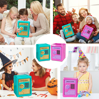 Alcancías Portátiles Personalizadas de Gran Capacidad en Oferta, Caja de Seguridad Eléctrica para Dinero al por Mayor para Niños y Niñas, Alcancía Económica Infantil