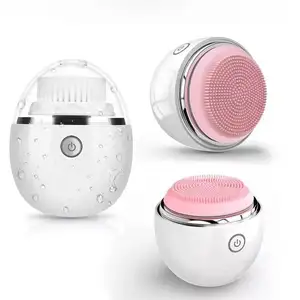 Hot products 2023 Custom women beauty tools ultrasonic skin care face sonic electric silicone facial cleansing brush