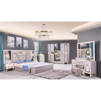 Ensembles de Chambre de Luxe Complets Taille King 5 Pièces, Lit Double, Cadre en Bois Moderne, Meubles de Chambre à Coucher – Vente en Gros à Prix Abordable