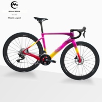 Vélo de course sur route en carbone Toray T800 Mitsubishi TR50 SHI MANO R7170 Di2 2*12 électronique hydraulique à disques blanc