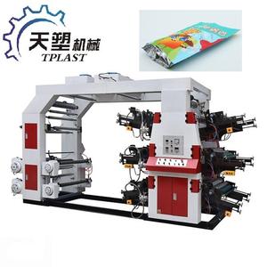 Macchina da Stampa Flessografica Automatica ad Alta Velocità a 6 Colori per Sacchetti di Plastica in Carta e Tessuto Non Tessuto LD/HD - Product Image 1