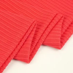 ผ้าริบถักโพลีเอสเตอร์เรยอนสแปนเด็กซ์ ไม่มีลายโมค  เนื้อผ้าบางเบา  สำหรับการผลิตเสื้อผ้า - Product Image 4