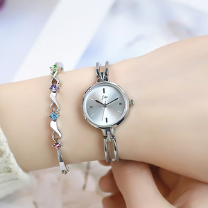 Montre bracelet ronde simple authentique, montre populaire pour femmes, montre bracelet à quartz tendance - Product Image 3