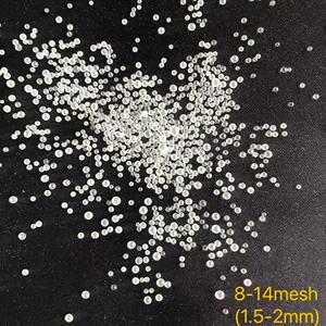 0.6-0.8mm 0.8-1.2mm 솔리드 구조 라운드 유리 구슬 야외 산업 및 병원 응용 프로그램 가중 담요 충전 - Product Image 5