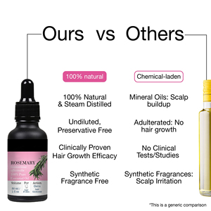 Custom 30ml Hair Care Hairfall Control Scalp Nourishment Organic 100% Pure Mielle Rosemary Essential <strong>Oil</strong> for Hair Growth - Product Image 4