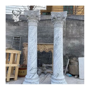 House Building Decoration <strong>Marble</strong> House Pillar Design Wholesale Natural <strong>Marble</strong> Stone Greek Roman Round <strong>Marble</strong> <strong>Columns</strong> Pillars - Product Image 5