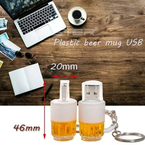 USB sáng tạo bia Mug USB 2.0 Ổ Đĩa Flash 128GB 64GB Pendrive 8GB 16GB 32GB Memory Stick quà tặng 4GB móc chìa khóa lưu trữ bên ngoài - Product Image 6