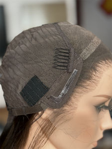 2025 Venta caliente para cortar Color Natural Peluca con malla frontal transparente Invisible Nudo pequeño Cabello europeo para la pérdida de cabello Mujeres blancas - Product Image 2