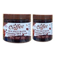Gommage au café anti-âge le plus vendu pour un nettoyage en profondeur, contenant du sel humide pour hydrater et du sel marin pour exfolier.