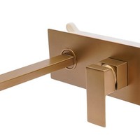 Robinet d'évier de cuisine en céramique à double poignée, design moderne et épuré, montage sur plan, bec chaud/froid, purification de l'eau, vente en gros