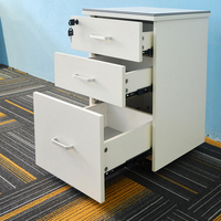 Archivador de Oficina Moderno de Madera con Tres Cajones Móviles para Oficina en Casa, Muebles de Oficina