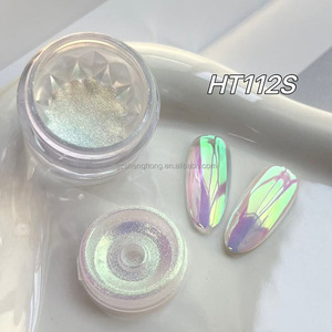 SH caméléon acrylique Nail Art miroir poudre Hypershift perle Aurora voiture peinture manteau en vrac fée soie clair de lune magique brillant - Product Image 2