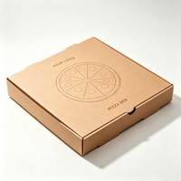 Boîte à pizza en carton ondulé de 6 à 18 pouces, boîte à pizza à emporter, livraison de pizza en gros, boîte à pizza en carton avec impression de logo